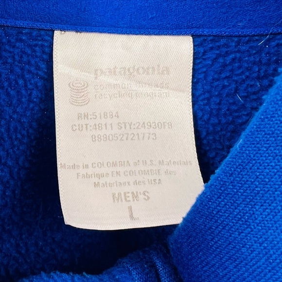 Patagonia Men's Stretch Velocity Polartec Full-Zip Large - Picture 5 of 7